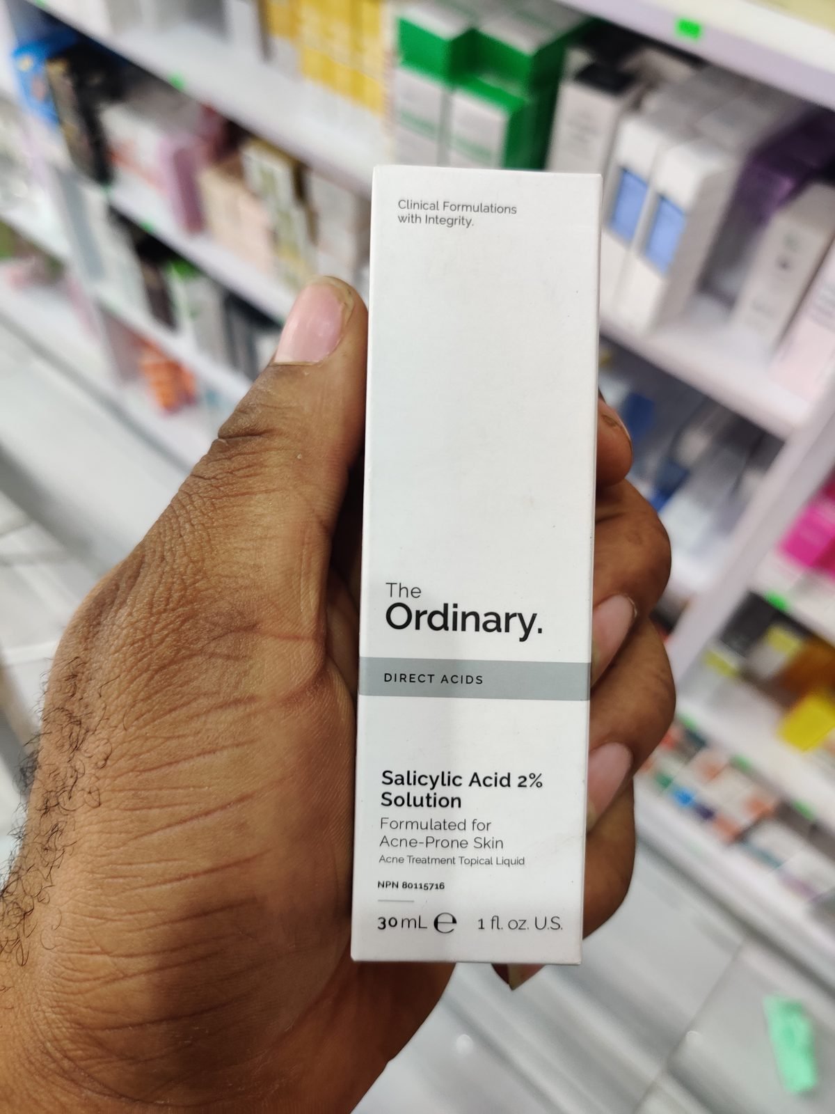 The Ordinary Direct Acids, Salicylic Acid 2% Solution, Formulated for Acne-Prone Skin, NPN 80115716 30ml