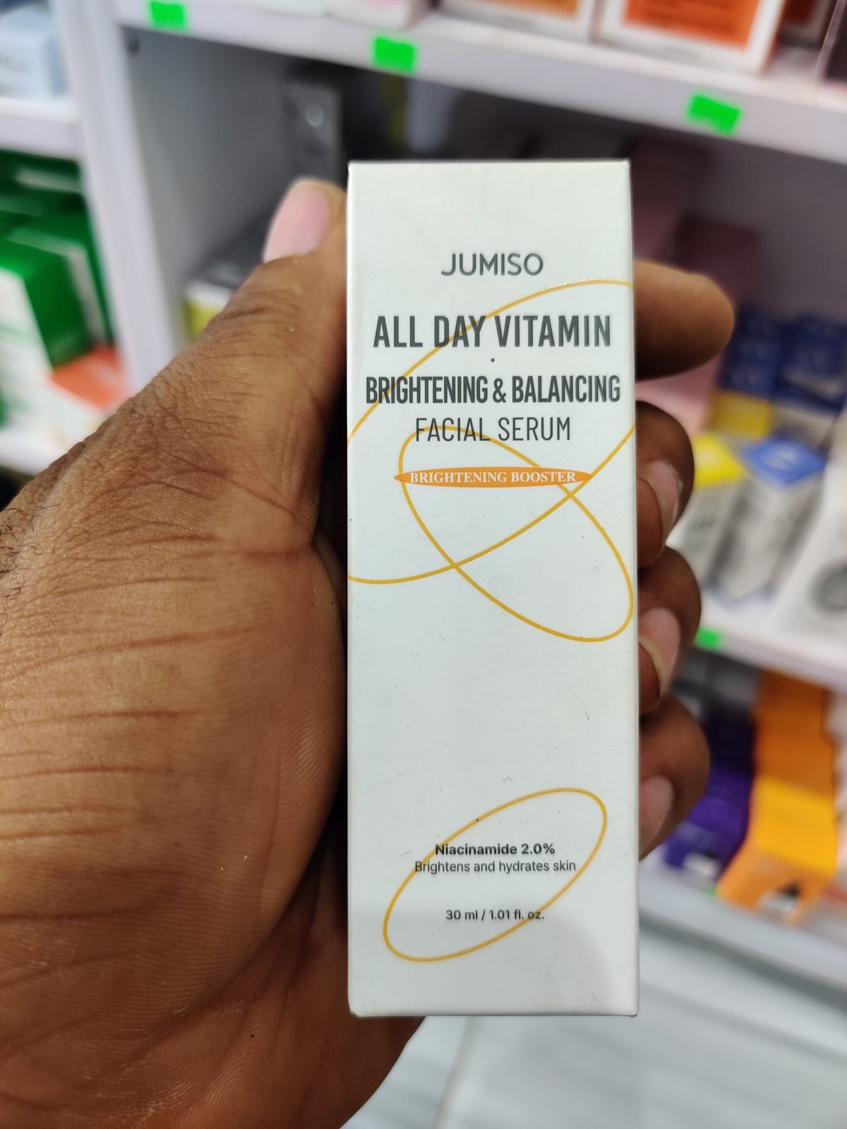 Jumiso All Day Vitamin Brightening & Balancing Facial Serum, Niacinamide 2.0% 30ml
