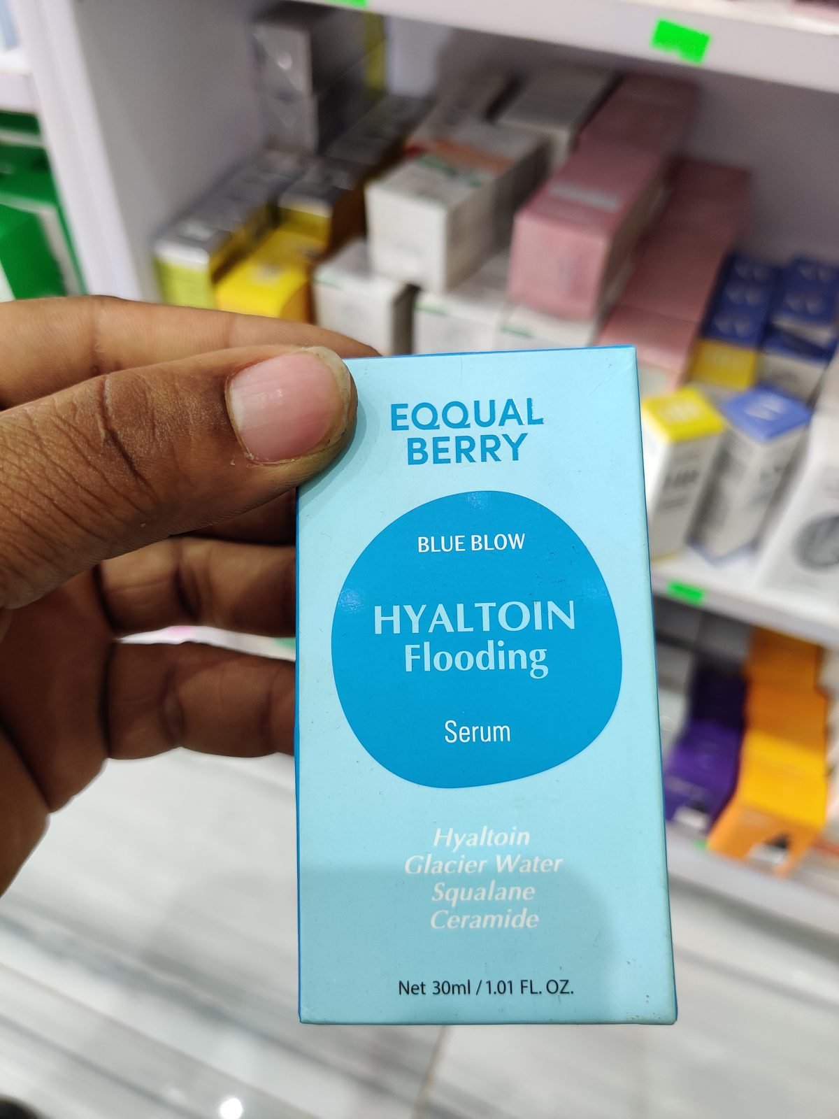 Eqqual Berry Blue Blow Hyaltoin Flooding Serum (Hyaltoin, Glacier Water, Squalane, Ceramide) 30ml