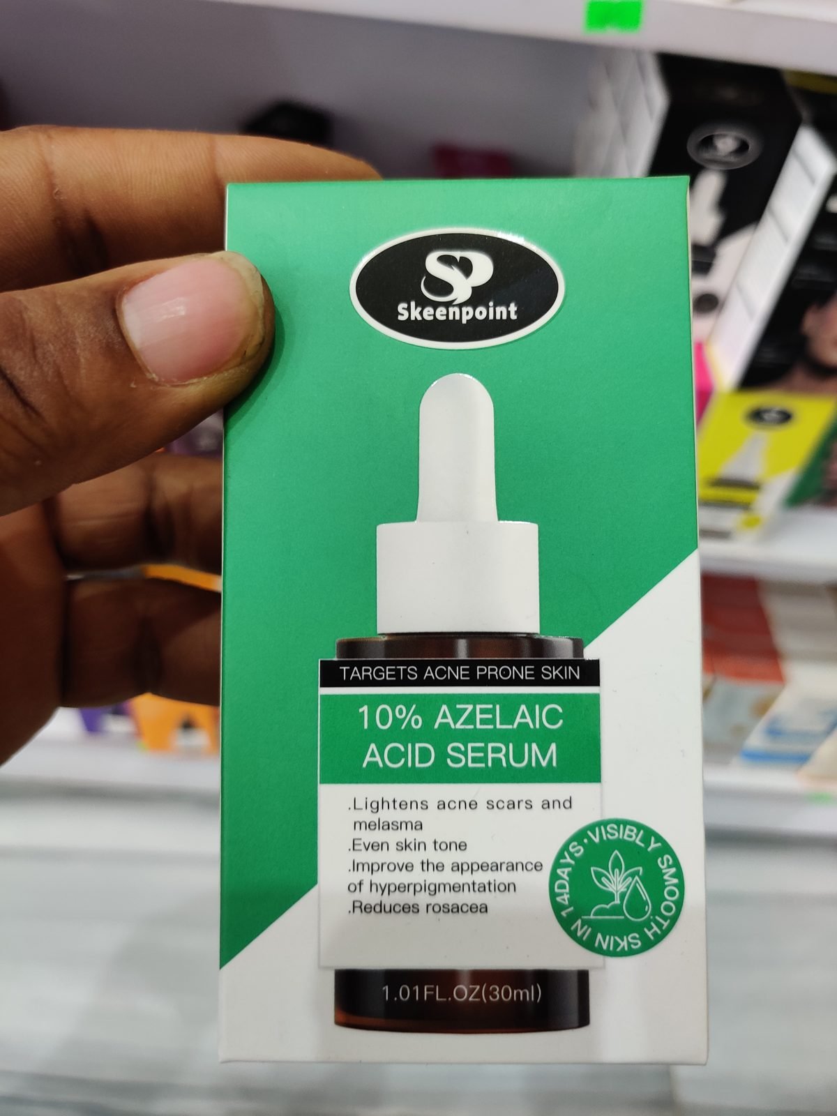 Skeenpoint 10% Azelaic Acid Serum (Targets Acne Prone Skin) 30ml