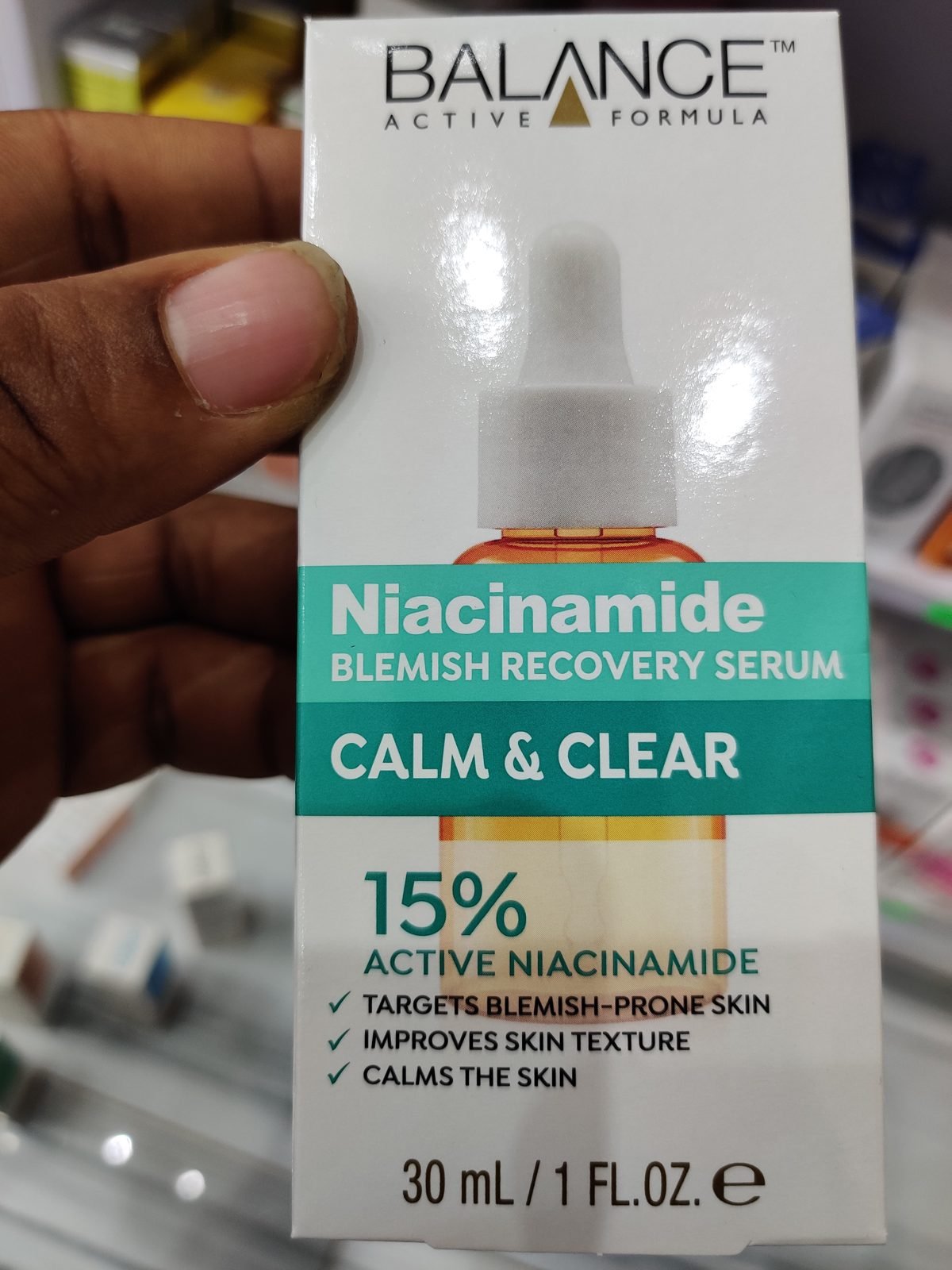 Balance Active Formula Niacinamide Blemish Recovery Serum, Calm & Clear, 15% Active Niacinamide 30ml
