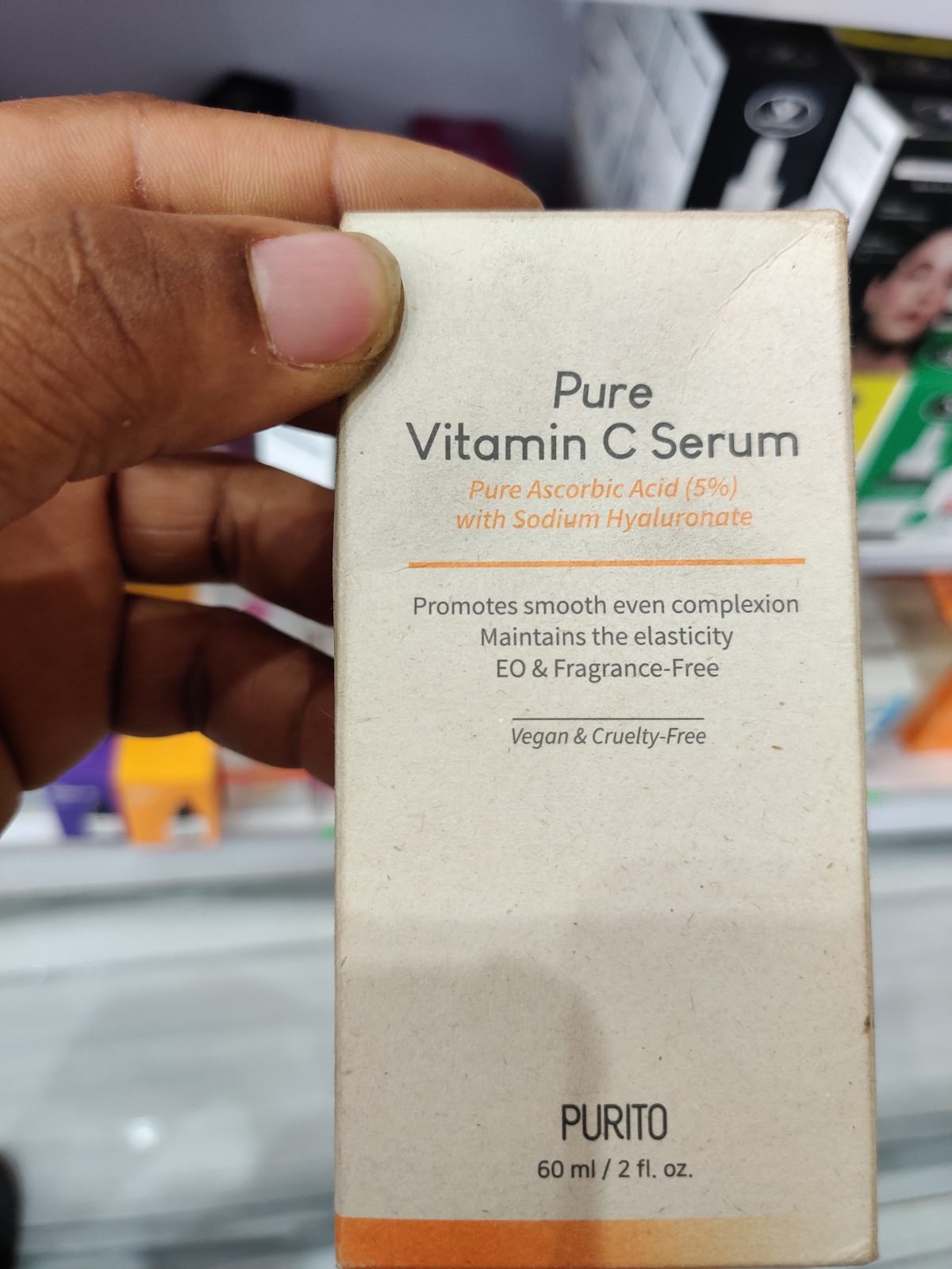 PURITO Pure Vitamin C Serum, Pure Ascorbic Acid (5%) with Sodium Hyaluronate 60ml