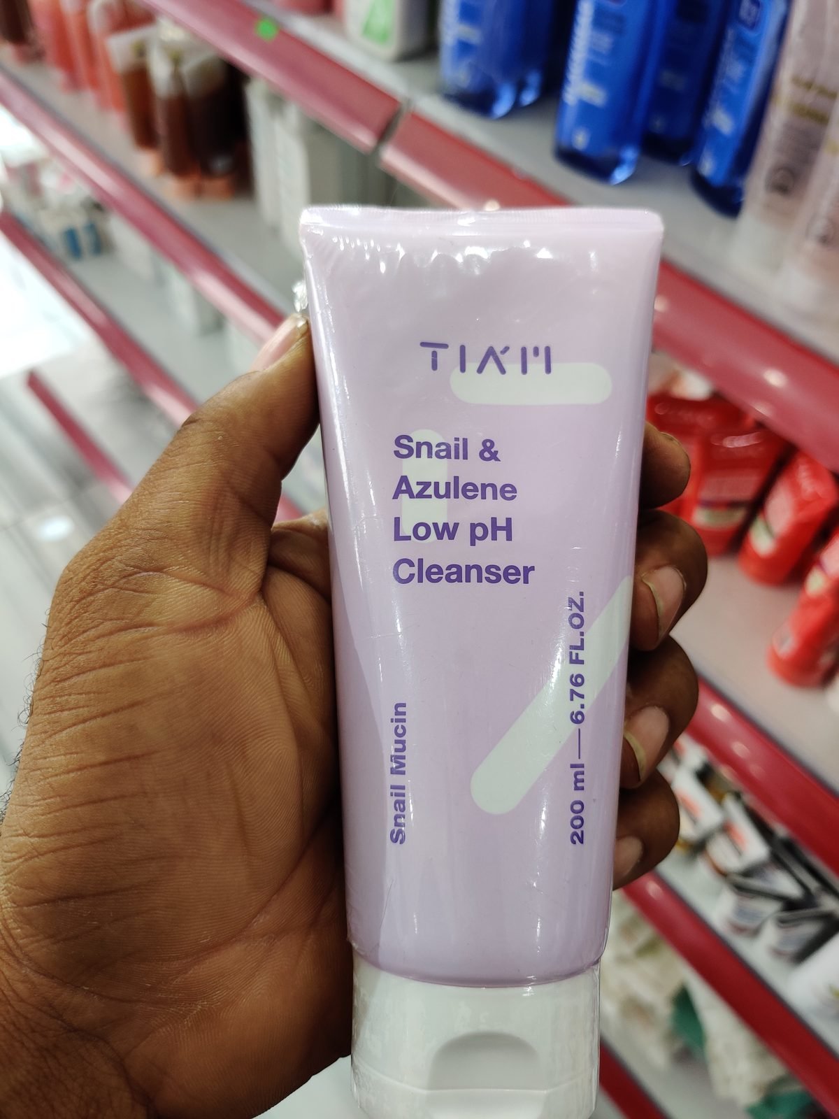 TIA'M Snail & Azulene Low pH Cleanser, Snail Mucin 200ml