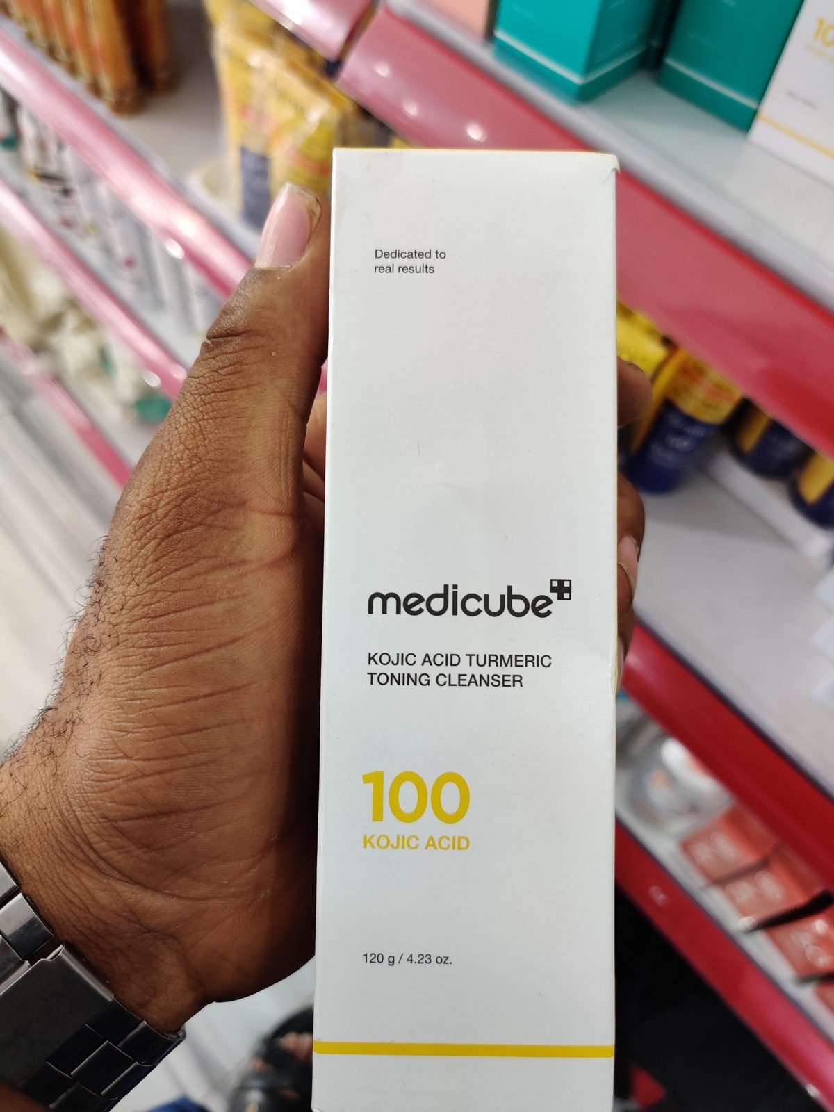 Medicube Kojic Acid Turmeric Toning Cleanser, 100 Kojic Acid 120g / 4.23oz