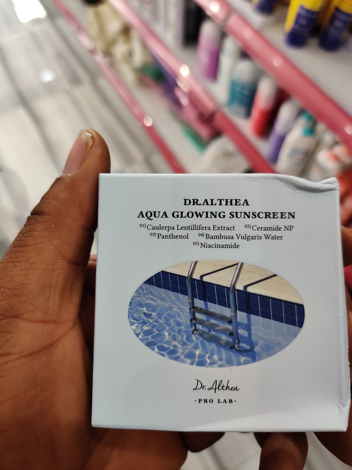 Dr.Althea Aqua Glowing Sunscreen, Caulerpa Lentillifera Extract/Ceramide NP/Panthenol/Bambusa Vulgaris Water/Niacinamide