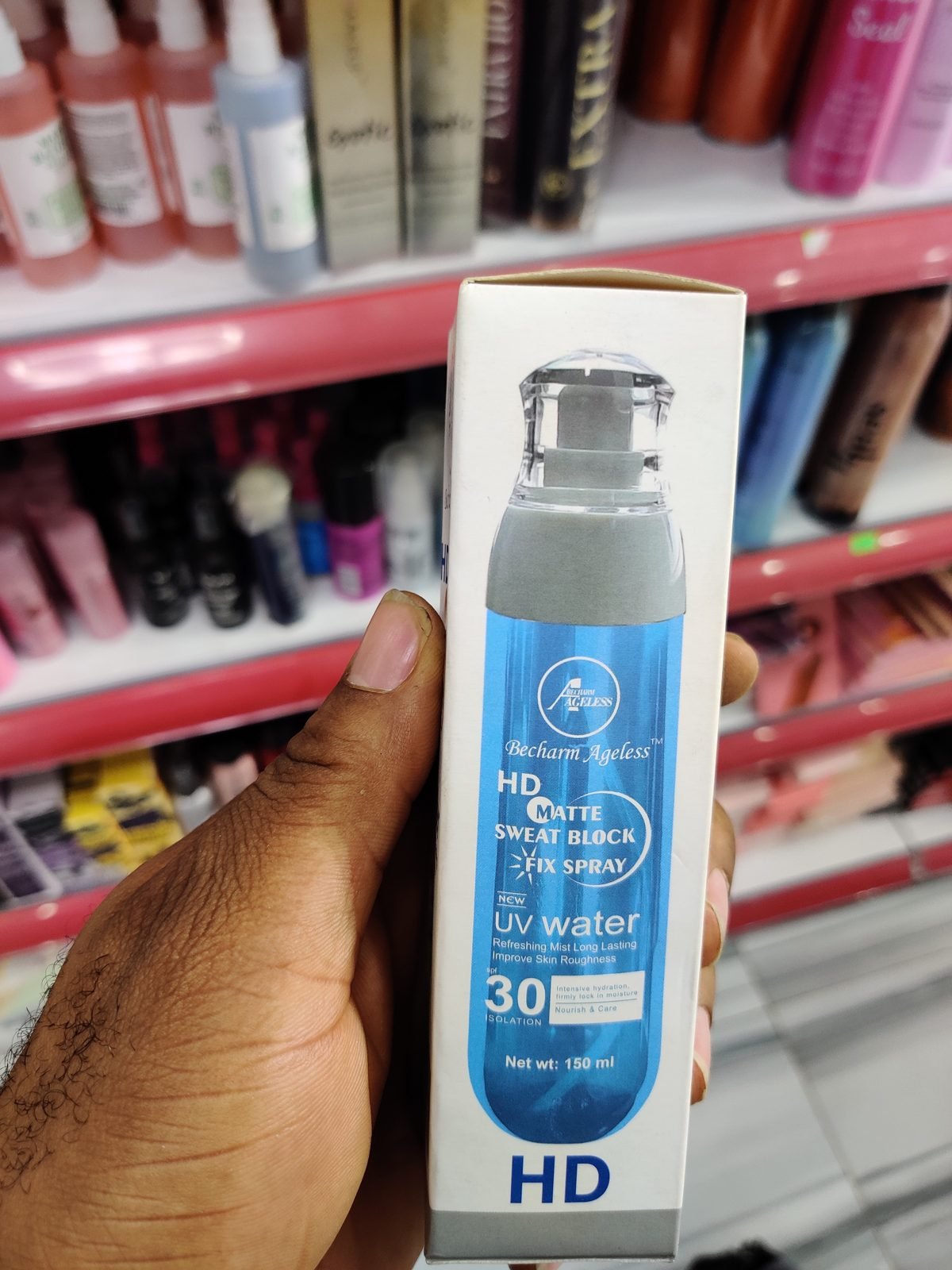 Becharm Ageless HD Matte Sweat Block Fix Spray UV Water 150 ml