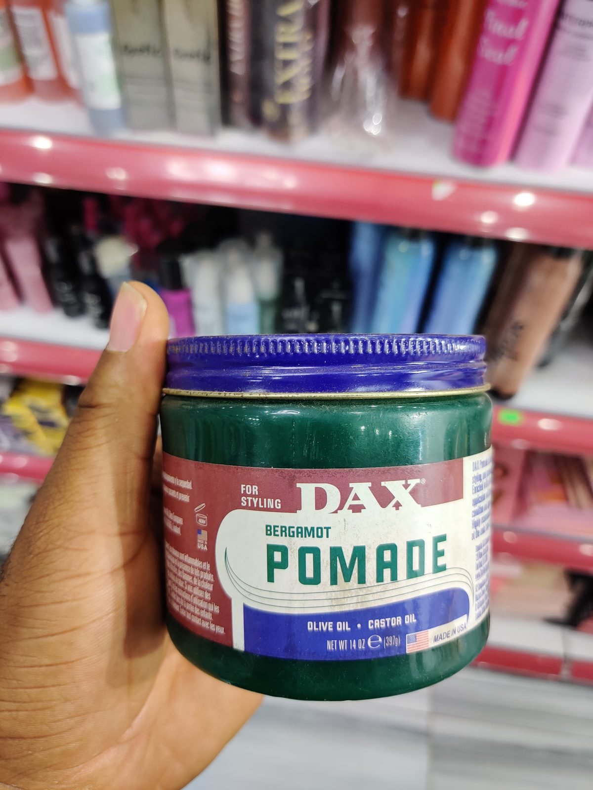 DAX Bergamot Pomade, Olive Oil - Castor Oil 14 oz / 397 g