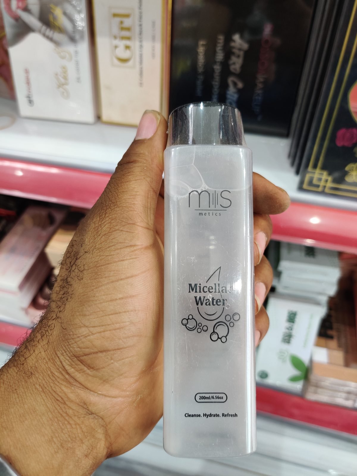 MS metics Micellar Water, Cleanse Hydrate Refresh 200 ml / 6.56 oz