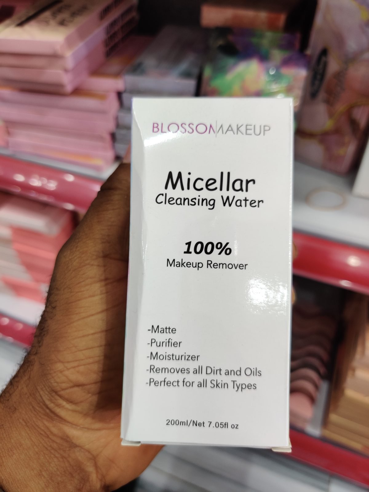 Blossom Makeup Micellar Cleansing Water, 100% Makeup Remover 200ml