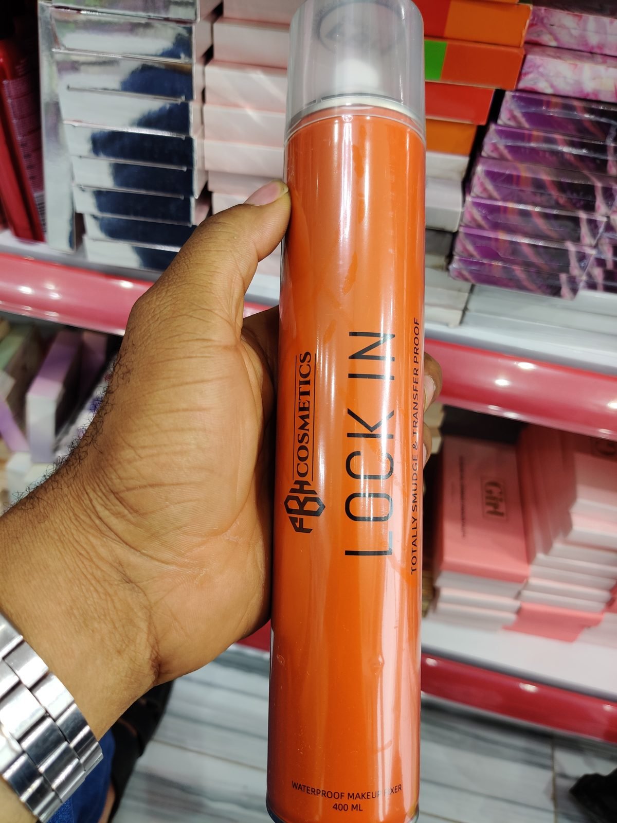 FBH Cosmetics Lock In, Totally Smudge and Transfer Proof Waterproof Makeup Fixer 400ML