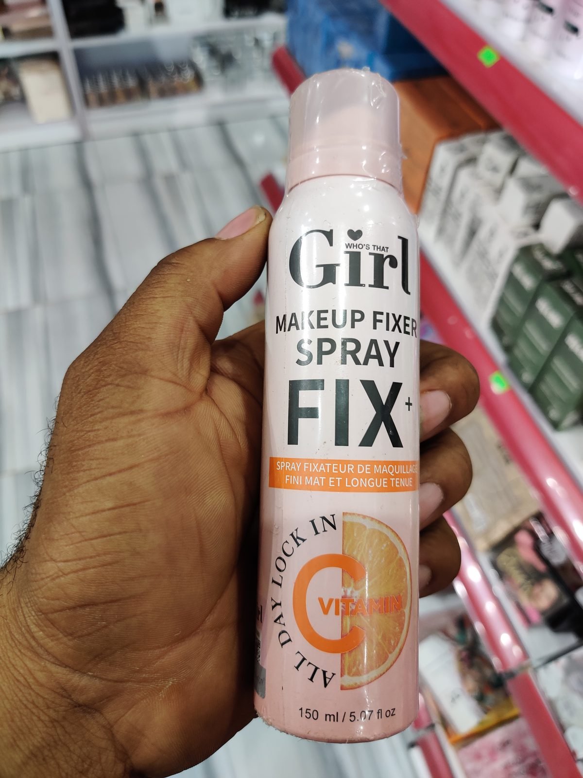 Who's That Girl Makeup Fixer Spray FIX+, All Day Lock in Vitamin C 150 ml / 5.07 fl oz
