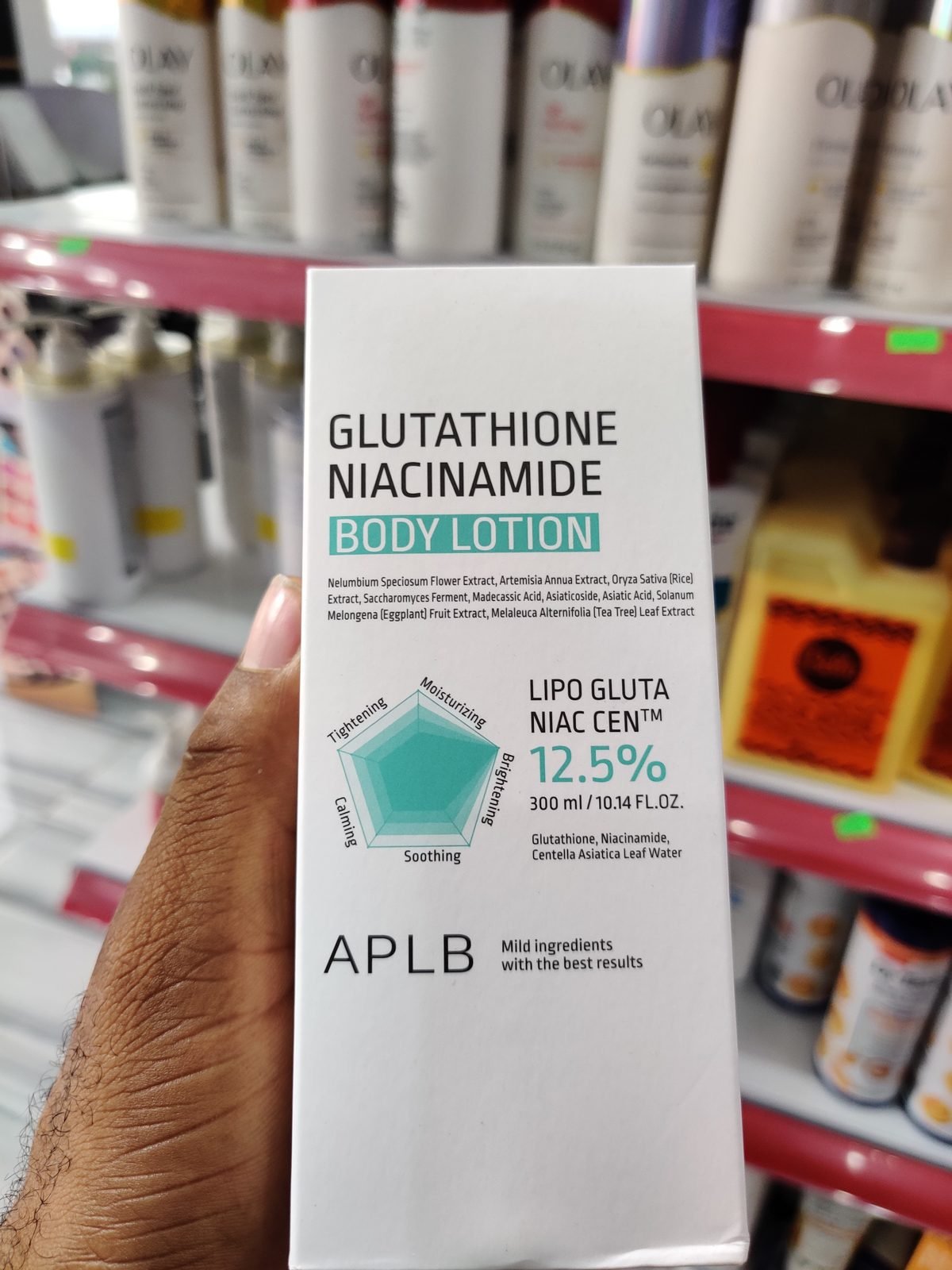 APLB Glutathione Niacinamide Body Lotion Lipo Gluta Niac Cen 12.5% 300ml