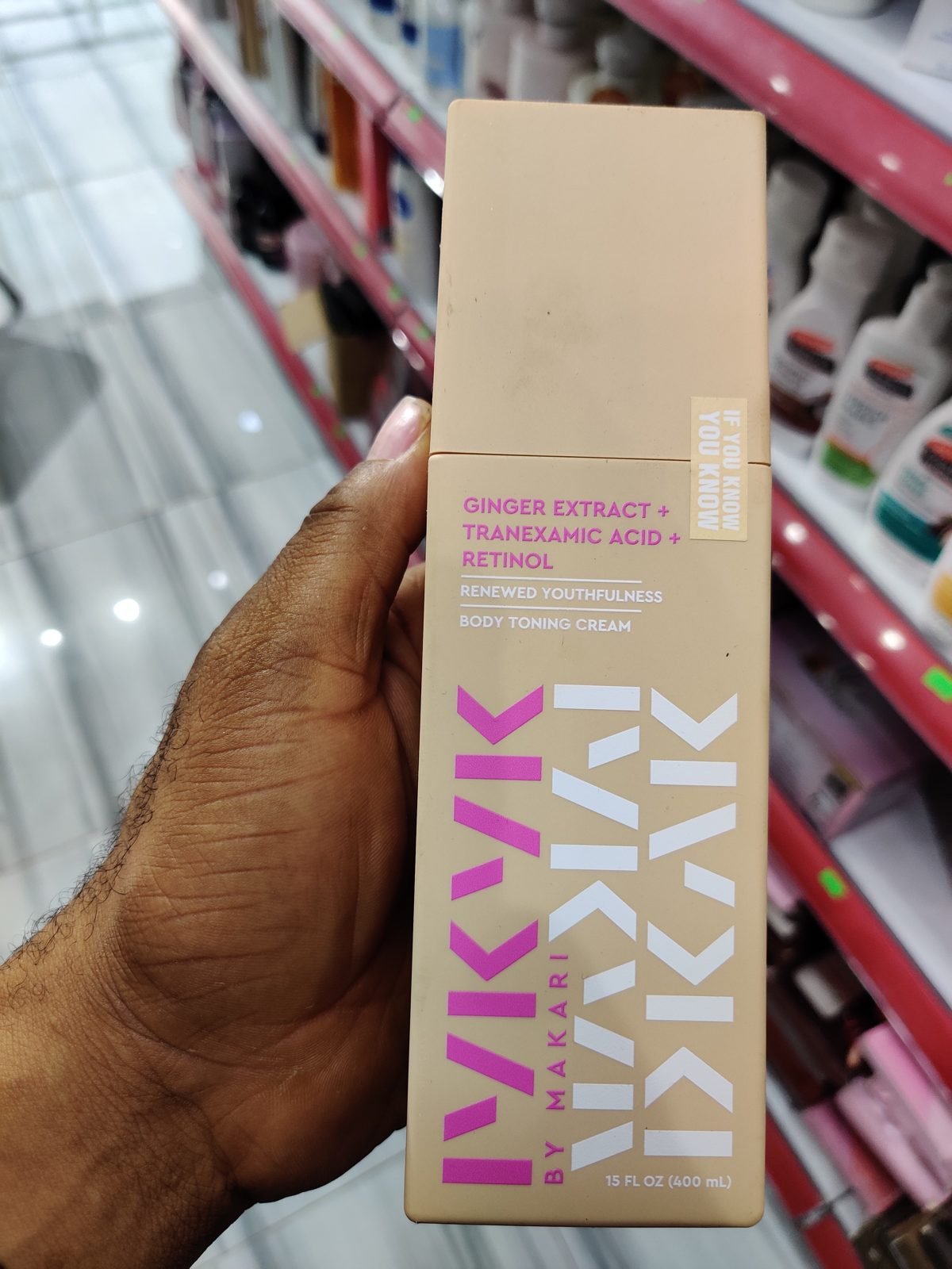 IVIKVIK by Makari Ginger Extract + Tranexamic Acid + Retinol Body Toning Cream 15 FL OZ (400mL)