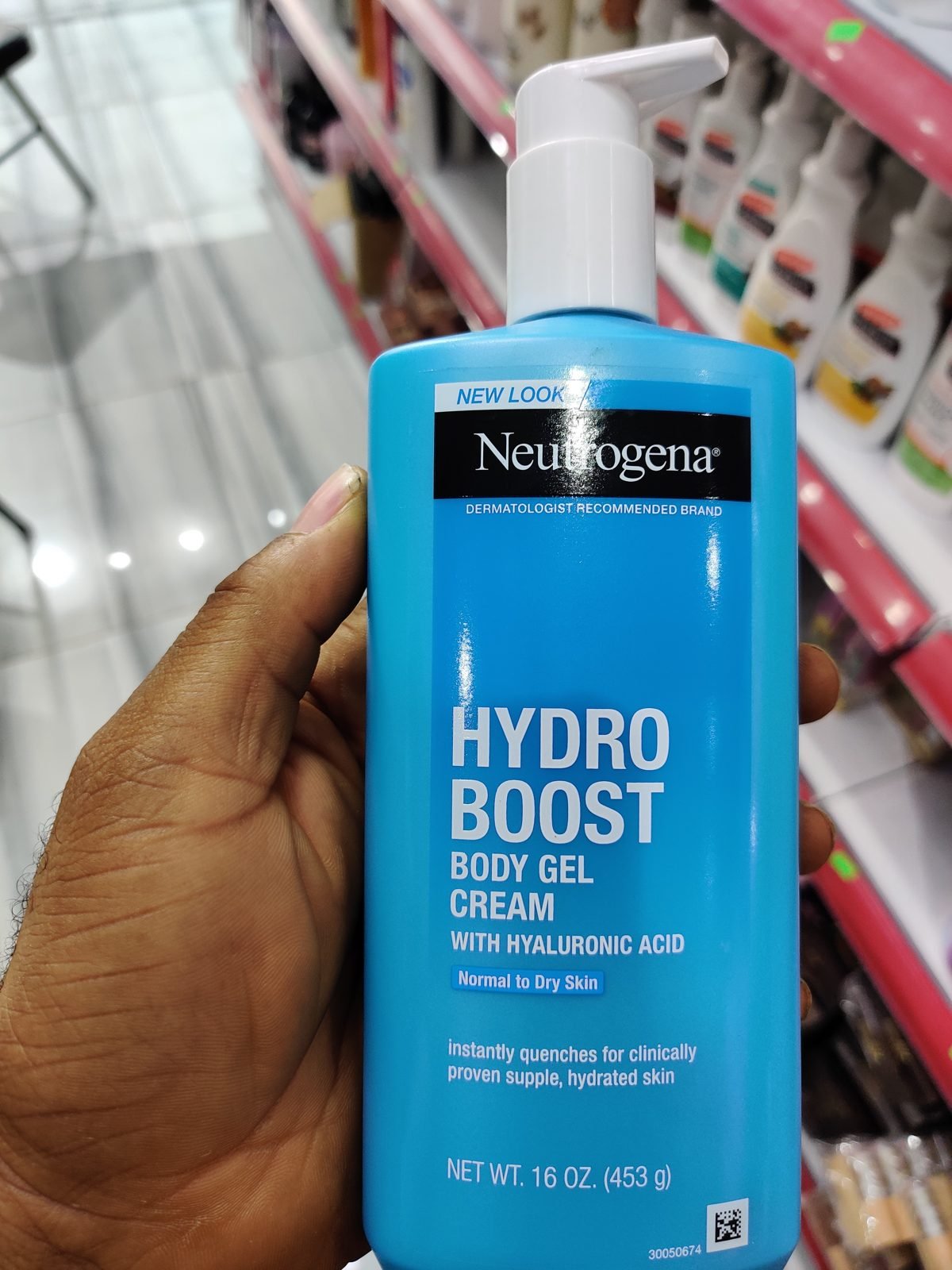 Neutrogena Hydro Boost Body Gel Cream with Hyaluronic Acid, Normal to Dry Skin 16 OZ (453g)