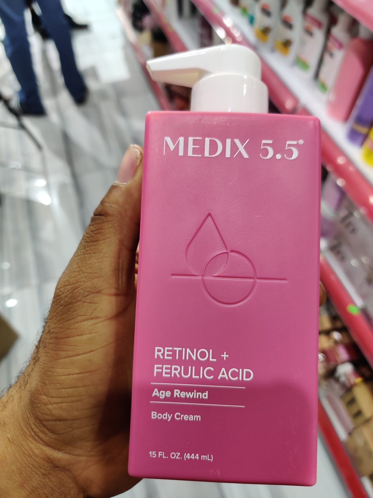 Medix 5.5 Retinol + Ferulic Acid, Age Rewind, Body Cream 15 FL OZ (444mL)