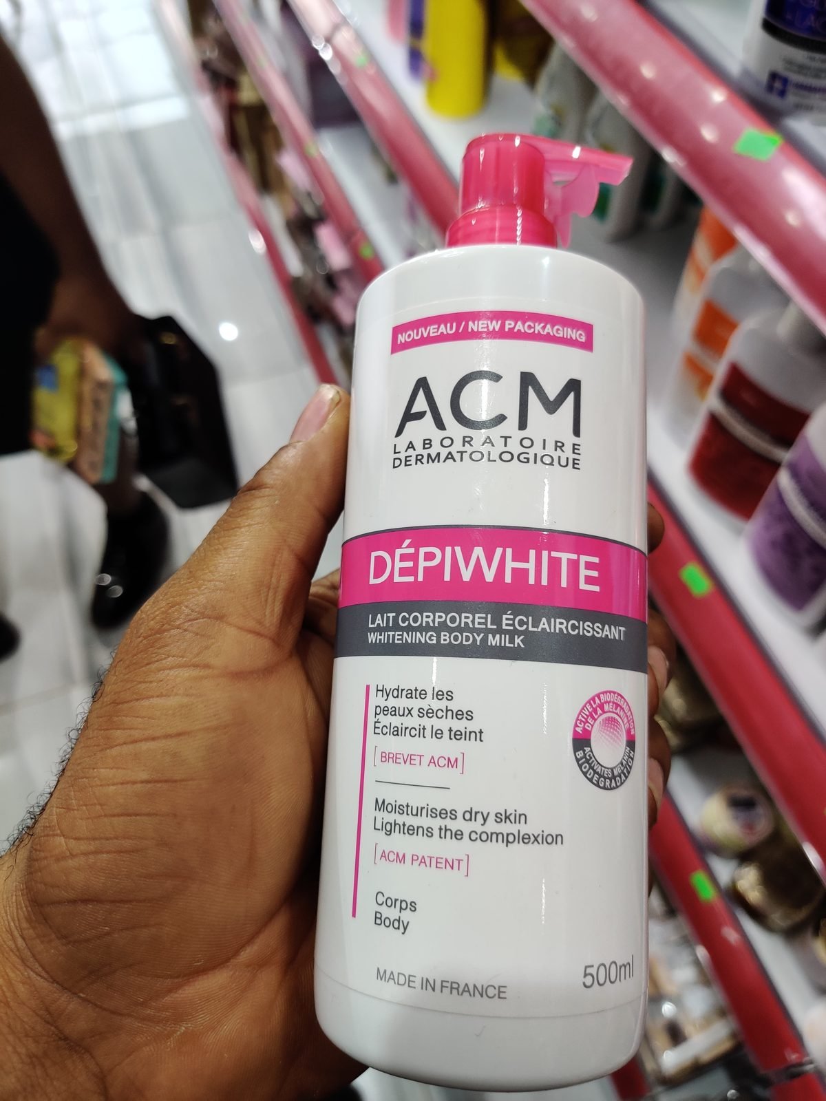ACM Laboratoire Dermatologique Depiwhite Lait Corporel Eclaircissant / Whitening Body Milk 500ml