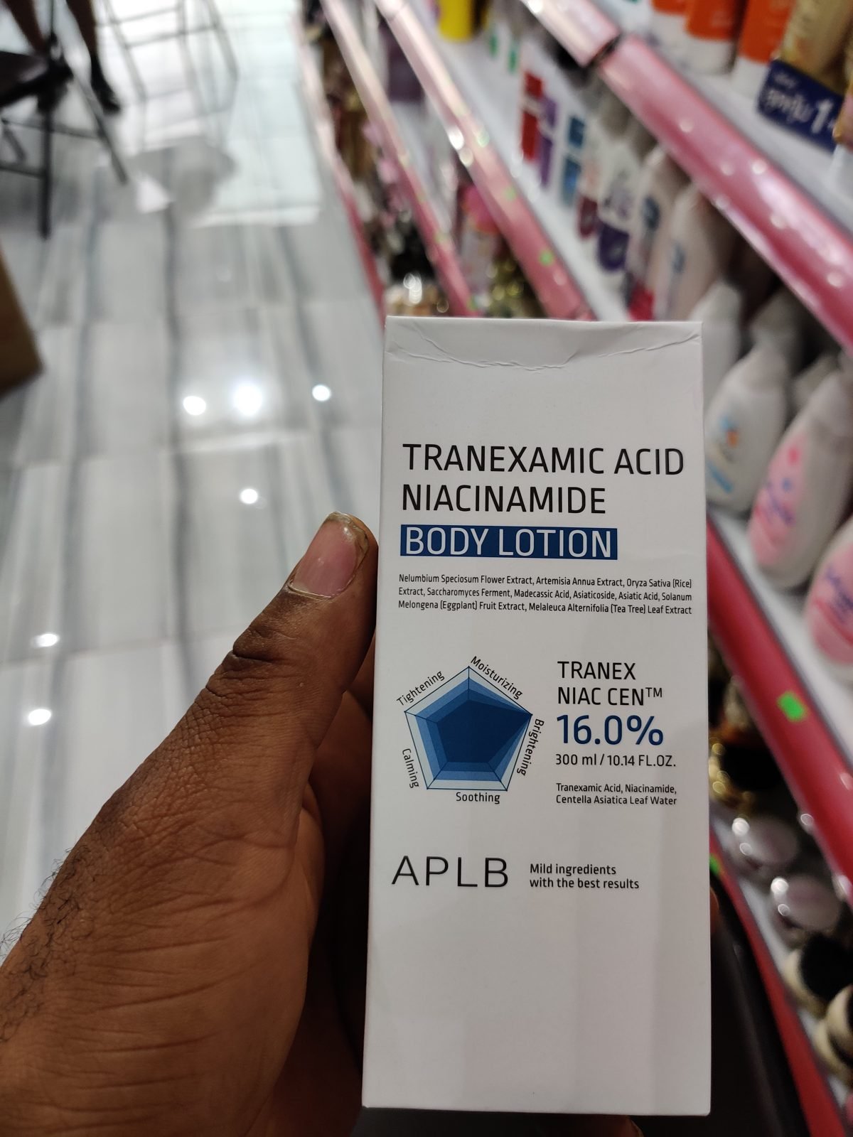 APLB Tranexamic Acid Niacinamide Body Lotion (TRANEX NIAC CEN 16.0%) 300 ml / 10.14 FL OZ
