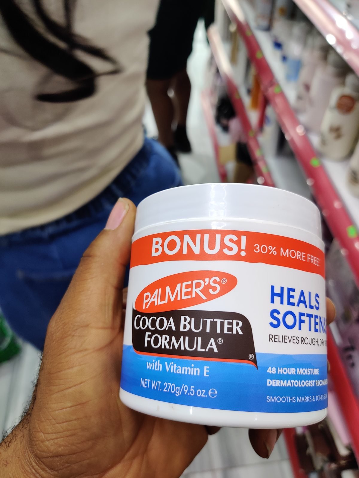 Palmer's Cocoa Butter Formula with Vitamin E, Bonus 30% More Free, Heals/Softens, 48 Hour Moisture 270g / 9.5 oz
