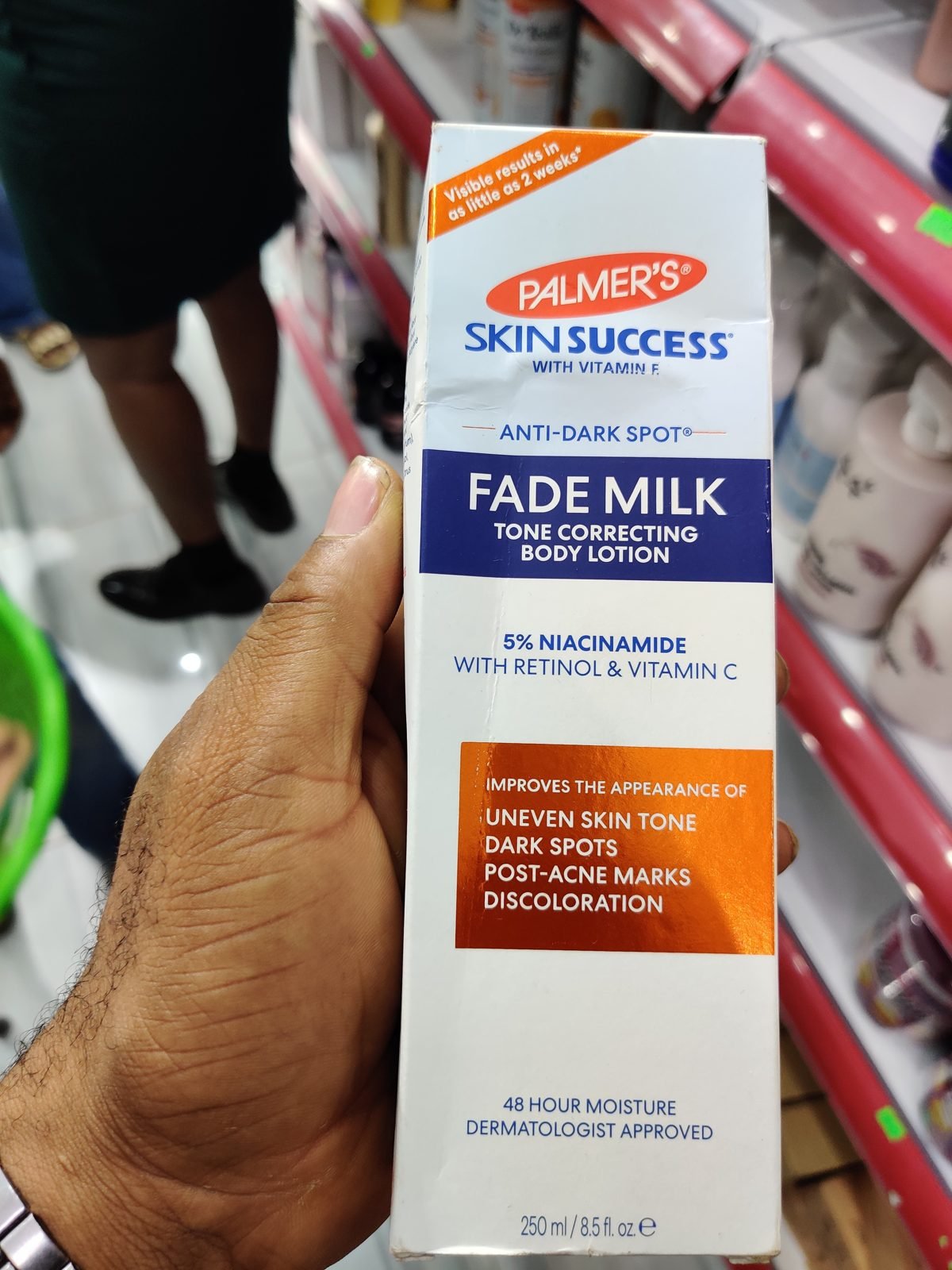 Palmer's Skin Success Anti-Dark Spot Fade Milk Tone Correcting Body Lotion 5% Niacinamide 250ml