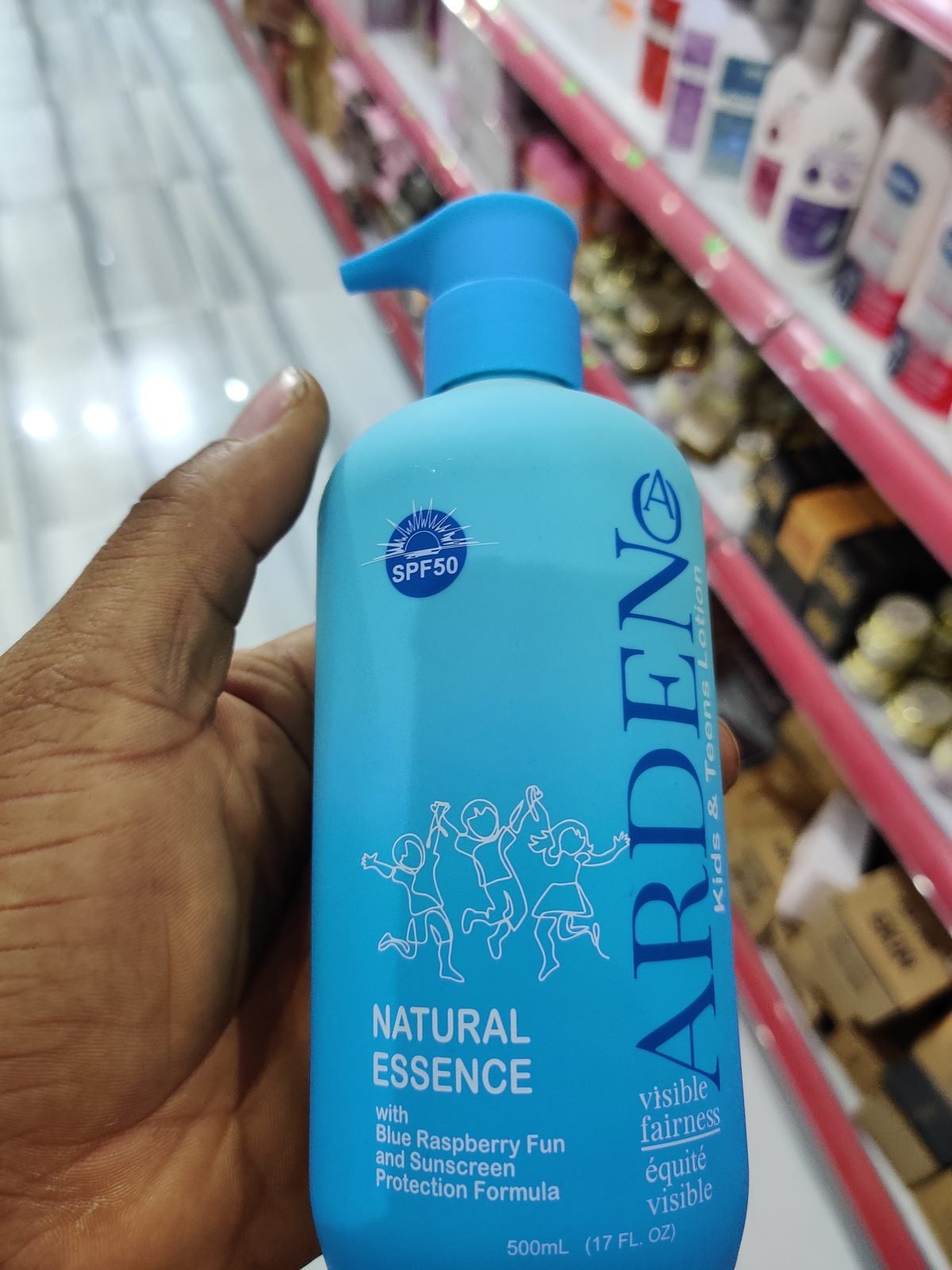 Arden Kids & Teens Lotion Natural Essence Blue Raspberry Fun SPF50 500ml