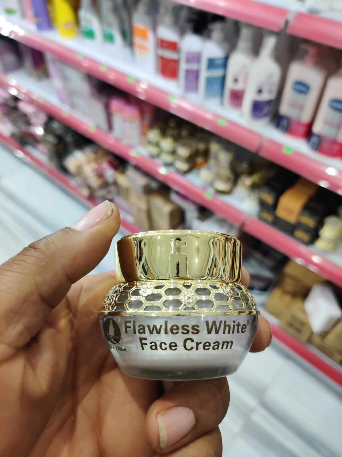 Bathel Paris (partially legible) Flawless White