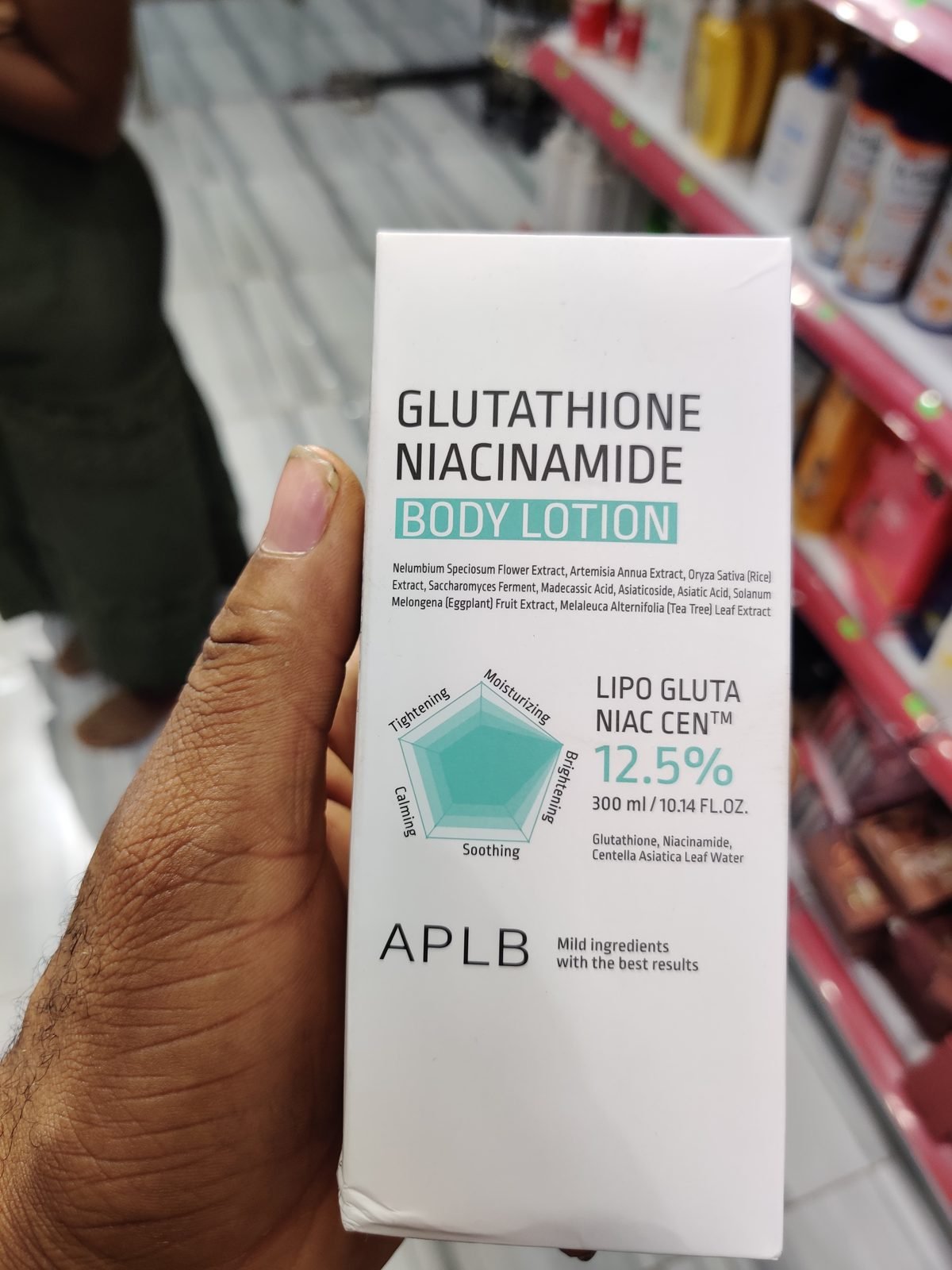 APLB Glutathione Niacinamide Body Lotion Lipo Gluta Niac Cen 12.5% 300ml