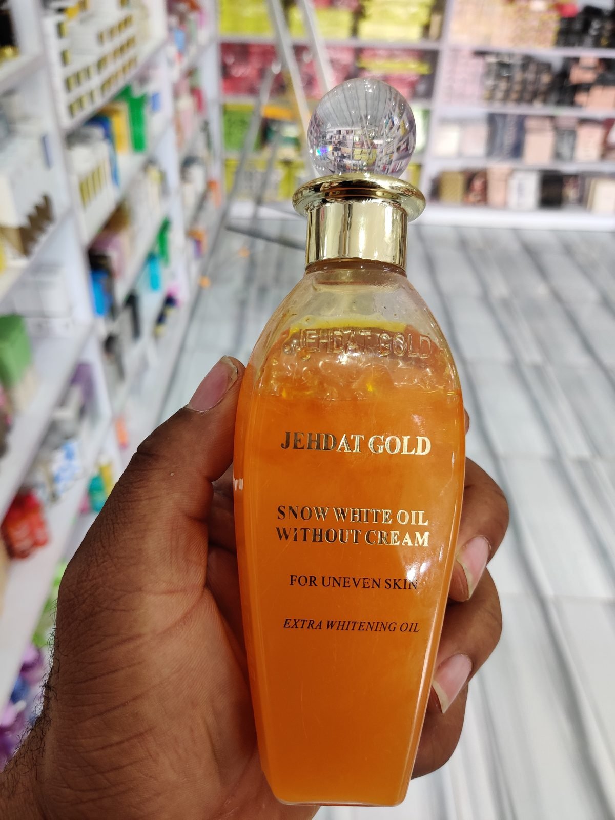 Jehdat  Gold Snow White Oil Without Cream, For Uneven Skin, Extra Whitening Oil